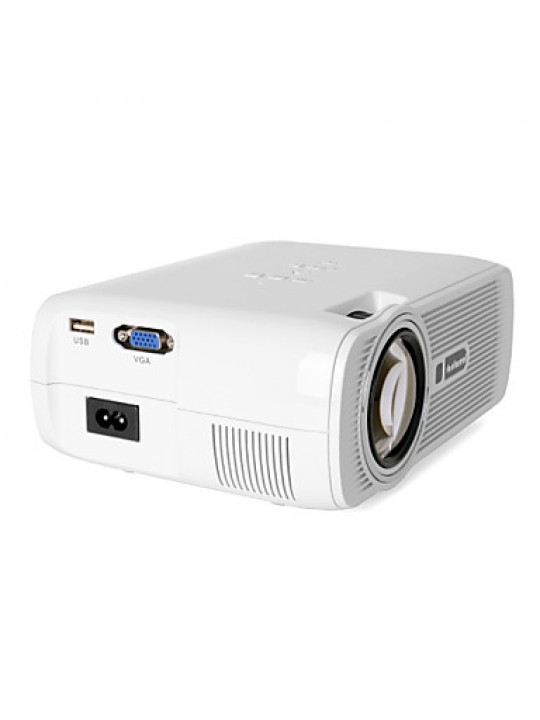 FHD 1080P Supported 1000LM Mutimedia Home Theater Mini LED Projector w/ ATV, HDMI, VGA, USB 2.0, AV, SD  