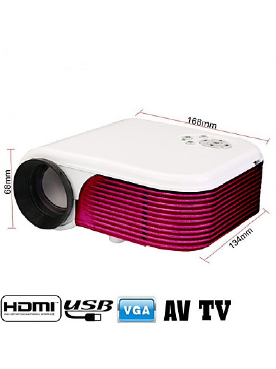 1080P Multimedia LED Projector Home Cinema Theater HD PC AV/VGA/USB/HDMI/TV  