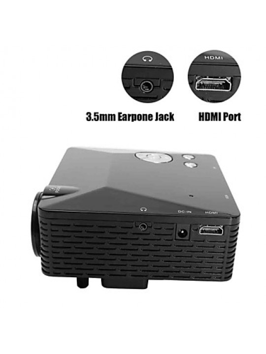 LP-6B Portable FHD 1080P LED Projector w/ HDMI, VAG, USB 2.0, AV, SD  
