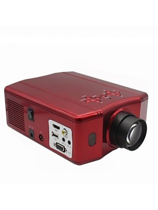 DS86 Portable Mini Mobile LED Projector 150 - Lumens 640 x 480 Resolution with AV / SV / YPRPB / VGA / HDMI / USB  