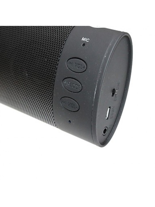 OJADE-X-BOSS Mini Portable Stereo Wireless Bluetooth Speaker for MIC/AUX - Black  